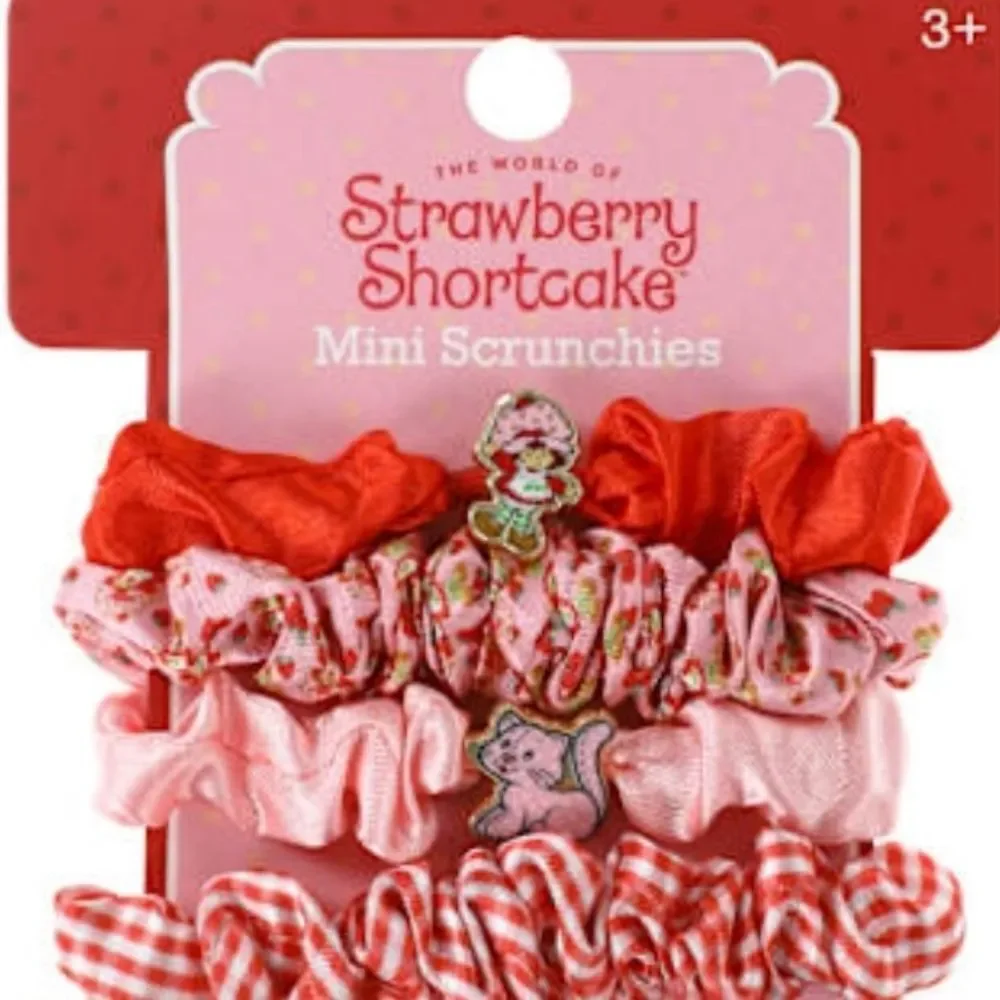Strawberry Shortcake Mini Scrunchies Set